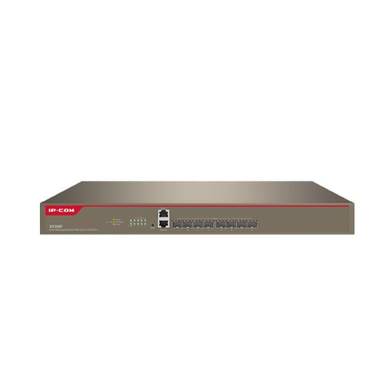 Image of Switch ip-com x5308f - 8 porte sfp+ 10g base-x indipendenti,1 porta console e 1 porta mgt,12 mb grande buffer-l3