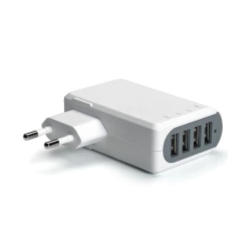 Image of Celly caricabatteria universale 4 porte usb 4.8 a bianco
