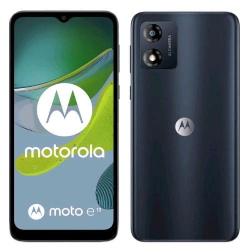 Image of Motorola moto e13 dual sim 6.5 octa core 128gb ram 8gb 4g lte tim cosmic black