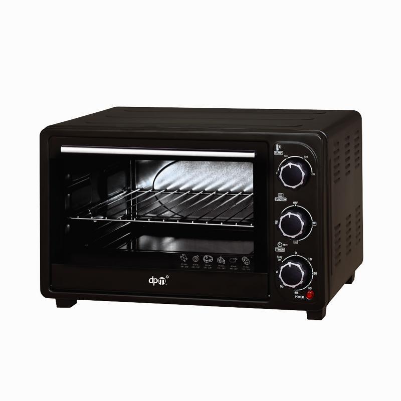 Dpm fe35ltc new chef forno elettrico ventilato 1500w 35 lt 5 tipi di cottuta termostato regolabile nero