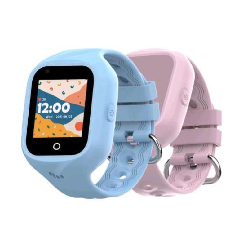 Celly smartwatch per bambini 4g telefonate messaggi localizzazione gps cinturino azzurro e rosa