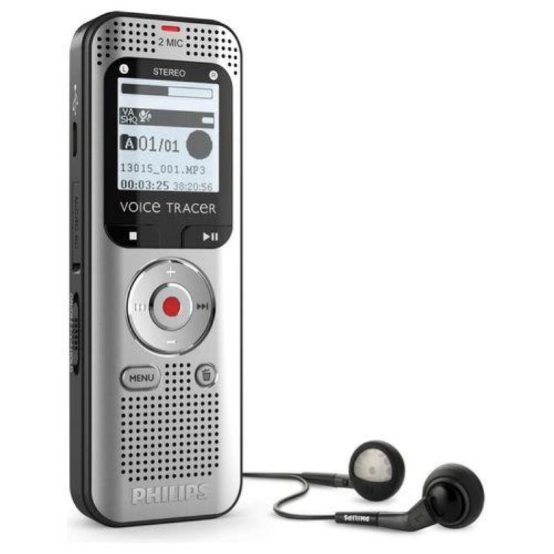 Image of Philips dvt2010 voicetracer audio recorder 8gb stereo