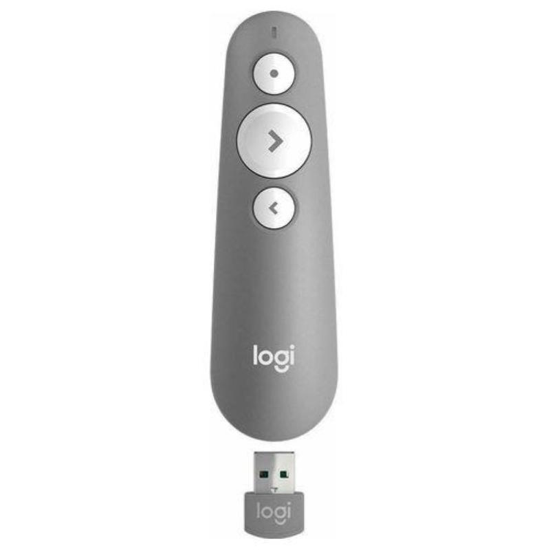 Image of Logitech r500 laser presentation remote puntatore wireless bluetooth-rf grigio