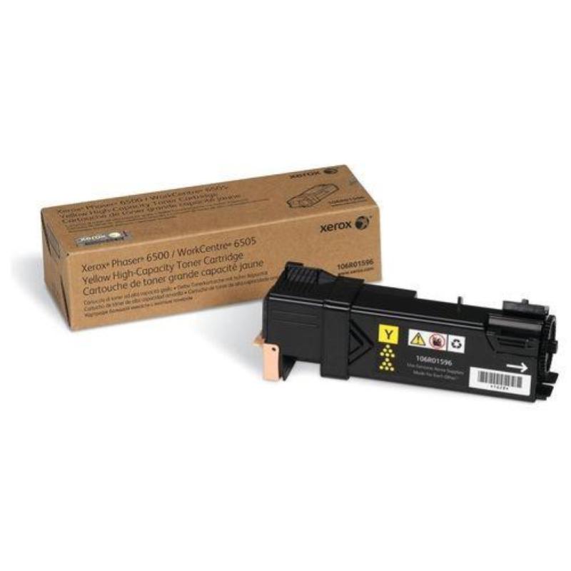 Image of Xerox 106r01596 toner giallo per phaser 6500/wc 6505 2.500pg