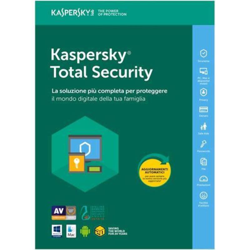 Image of Kaspersky total security 2019 2 utenti 1 anno