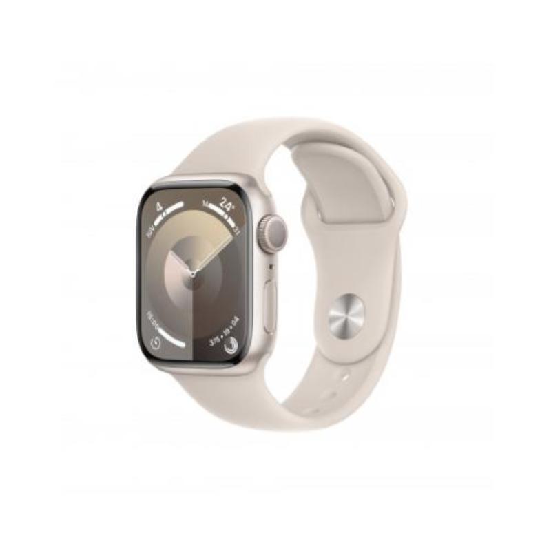 Image of Apple watch series 9 gps 41mm cassa in alluminio galassia - cinturino sport galassia - m/l