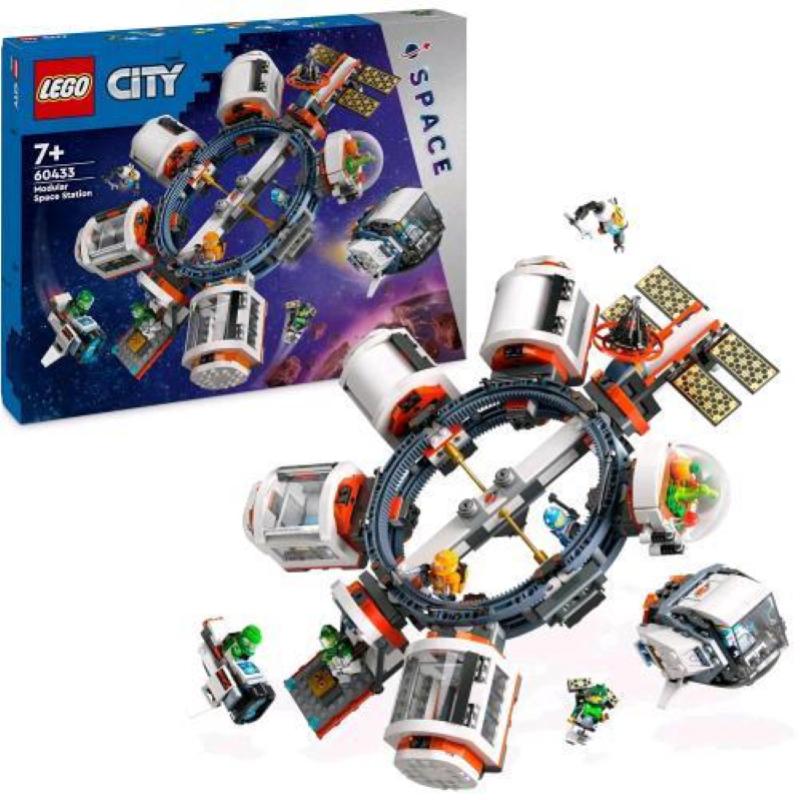 Image of Lego city 60433 stazione spaziale modulare, modellino da costruire per collegare astronavi e moduli gioco per bambini da 7+
