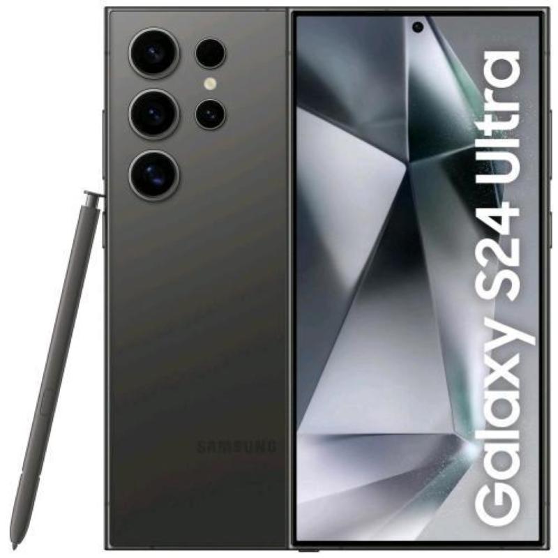 Image of Samsung s928 galaxy s24 ultra 5g 6.8 quad+ hd octa core 256gb ram 12gb 5g ai intelligenza artificiale fotocamera 200mp tim titanium black