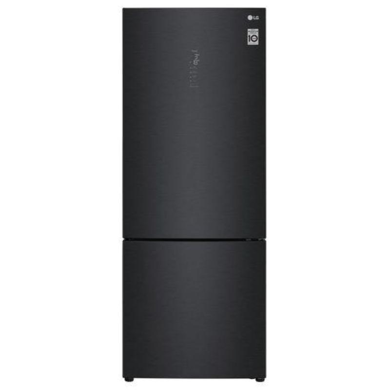 Image of Lg gbb569mcamn frigorifero combinato capacita` 500 litri classe energetica e total no frost wi-fi larghezza 70,5 cm altezza 185 cm nero matte black steel