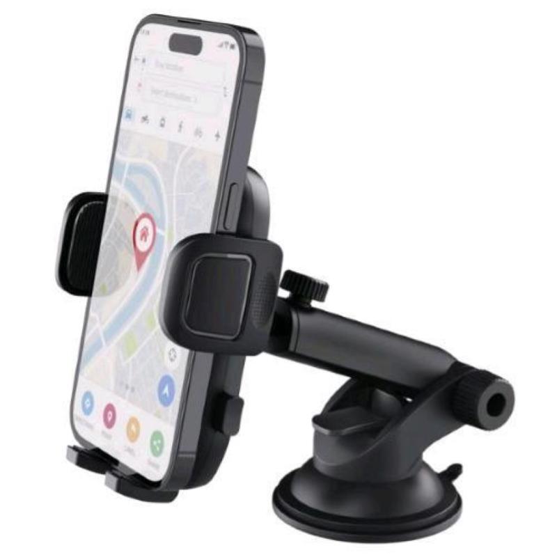 Image of Trust supporto da auto a ventosa per smartphone con montaggio al parabrezza pulsante di sblocco rapido