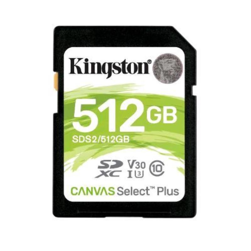 Image of Kingston canvas select plus scheda di memoria micro sd - sds2-512 gb, class 10 uhs-i