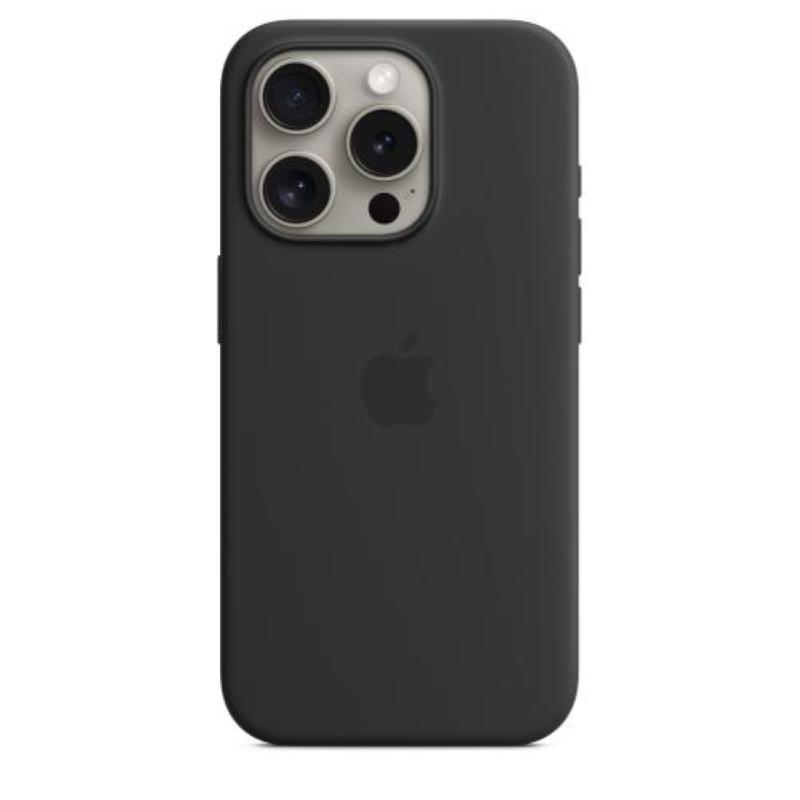 Image of Apple iphone 15 pro custodia magsafe in silicone - nero