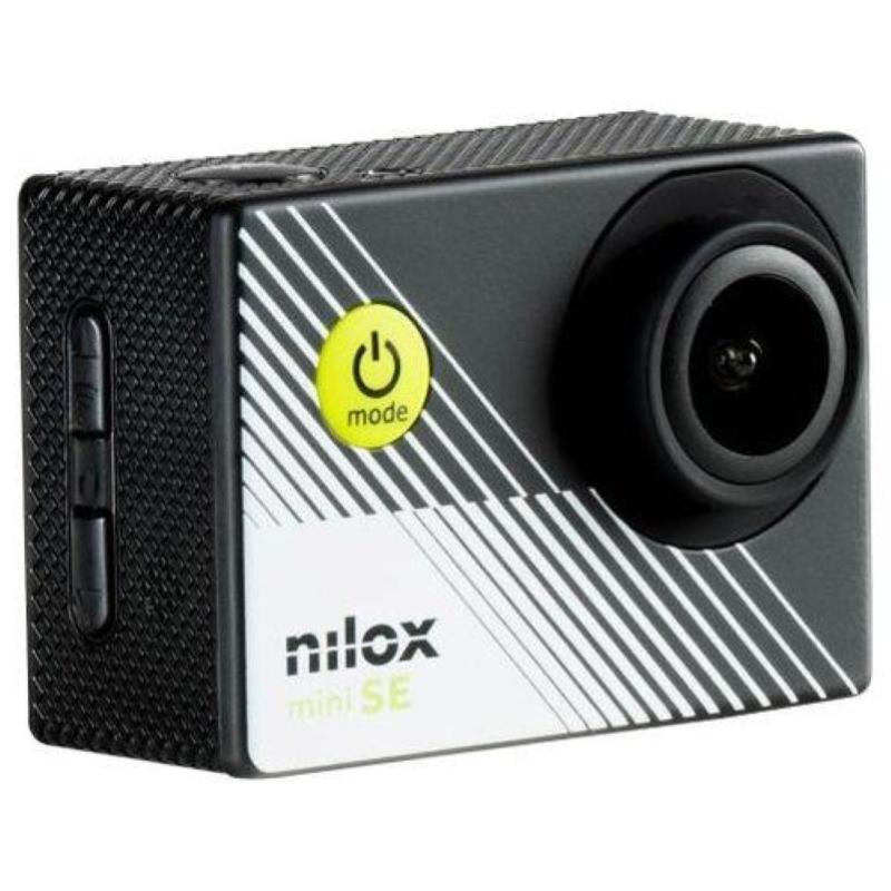 Nilox action cam mini-se 4k wifi con risoluzione 4k-30 fps stabilizzatore elettronico schermo 2`` lcd