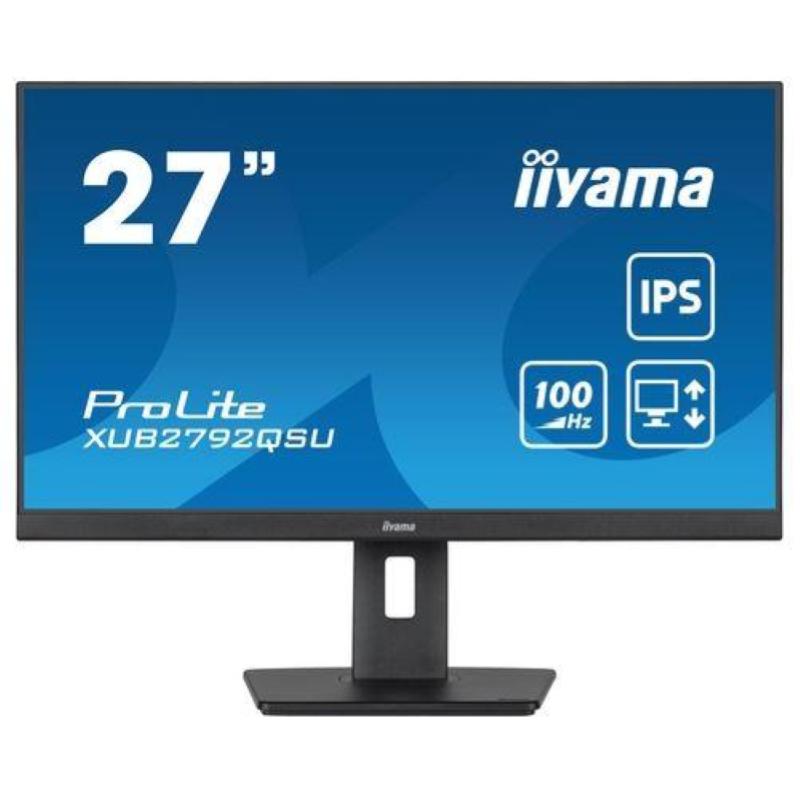 Image of Iiyama prolite monitor pc 27`` 2560x1440 pixel full hd led nero opaco