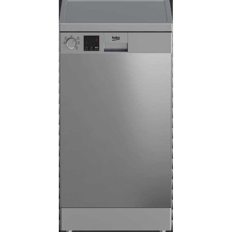 Image of Beko dvs05024x lavastoviglie slim libera installazione 10 coperti classe energetica e (a++) 5 programmi 45 cm inox