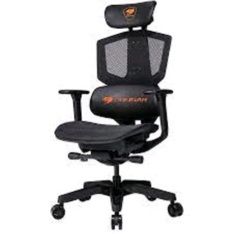 Cougar argo one gaming chair black and orange (sedia gaming)