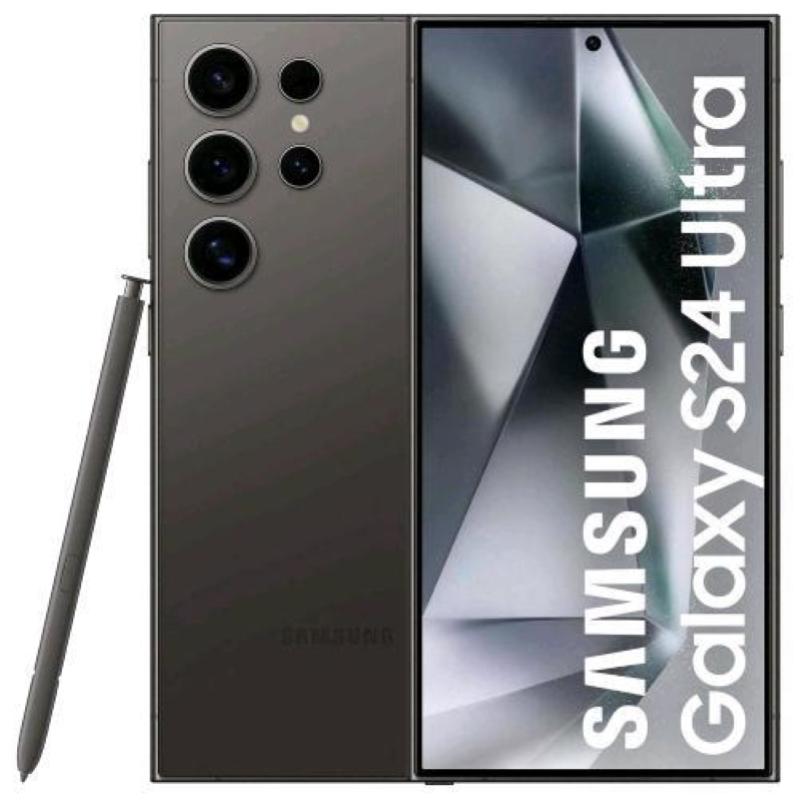 Image of Samsung galaxy s24 ultra ai 12gb 512gb 6.8`` amoled 120hz dual sim titanium black enterprise edition italia