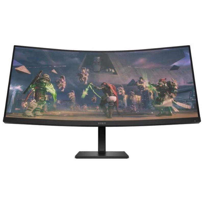 Image of Hp omen by hp 34c monitor pc 34`` 3440x1440 pixel wide quad hd led nero