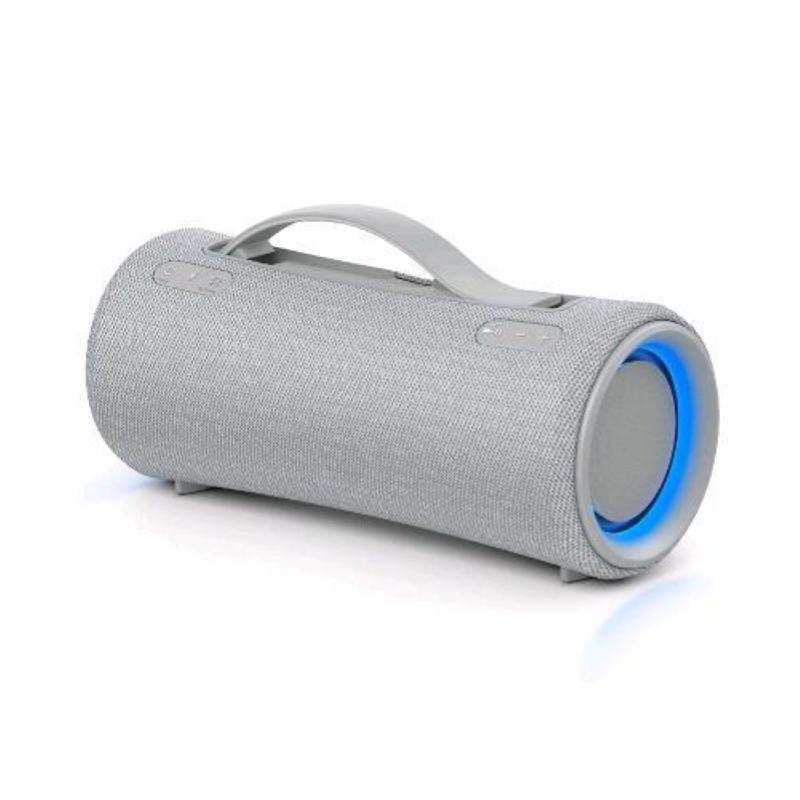 Image of Sony srs-xg300 speaker portatile bluetooth wireless con suono potente e illuminazione incorporata mega bass resistente all`acqua durata della batteria di 25 ore e ricarica rapida grigio chiaro