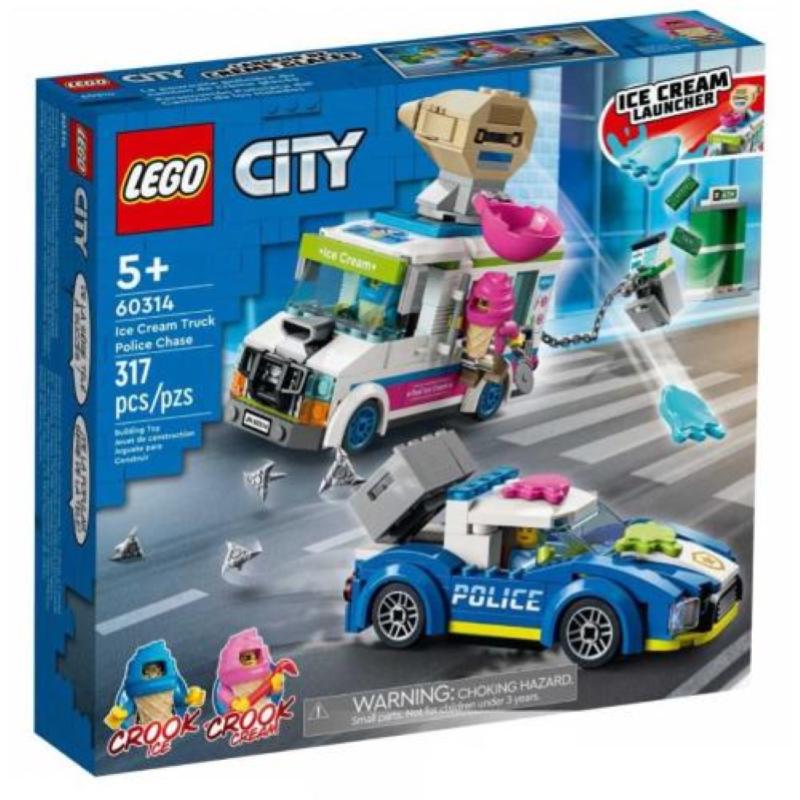 Image of Lego il furgone dei gelati e linseguimento della polizia (city police)