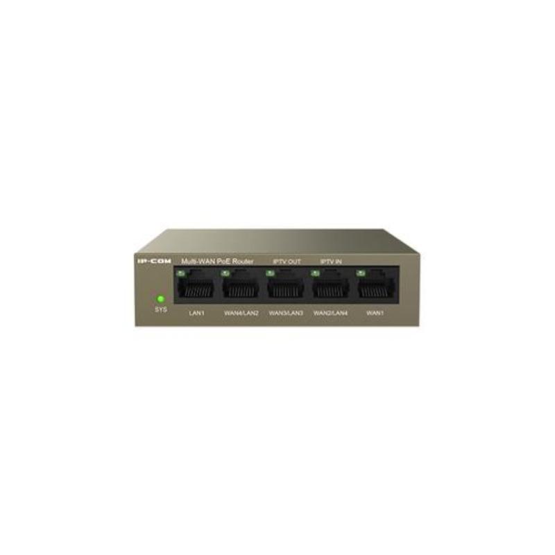 Image of Ip-com 5 port cloud managed poe router / ap controller max 4 wan