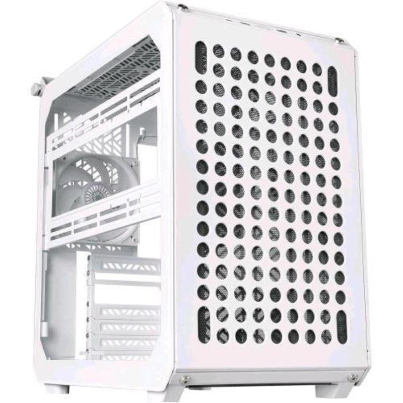 Image of Cooler master qube 500 flatpack case pc mid-tower atx modulare white edition