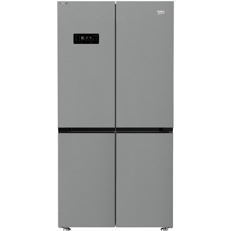 Image of Beko gn1416240xpn frigorifero americano side by side capacita` 572 litri classe e raffreddamento no frost colore inox
