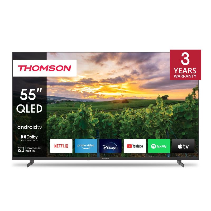 Image of Thomson 55qa2s13 tv 55 pollici qled 4k android hdr10 wifi sat 4 2 hdmi