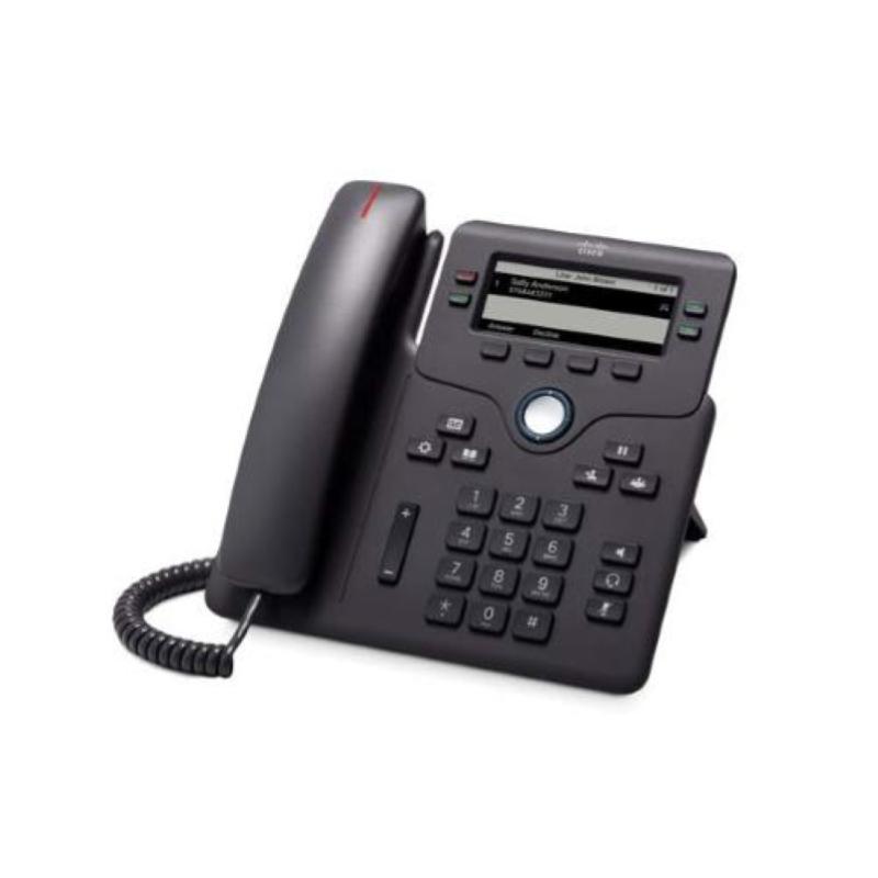 Cisco ip phone 6851 - telefono voip - sip, srtp - 4 linee - carbone