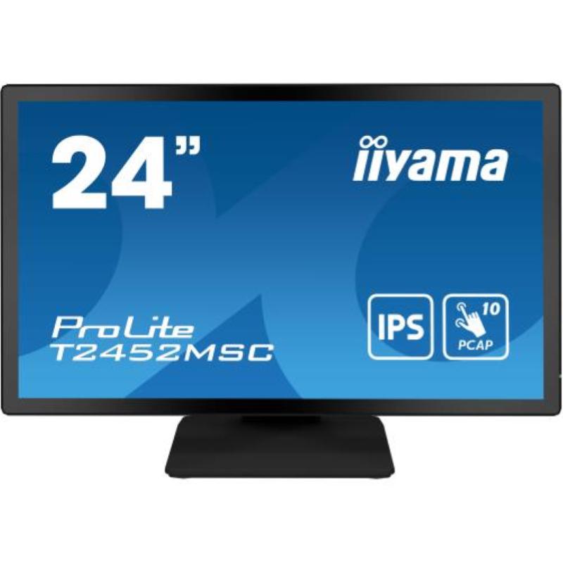 Image of Iiyama prolite t2452msc-b1 monitor pc 23.8`` 1920x1080 pixel full hd lcd touch screen multi utente nero