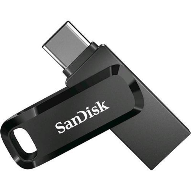Sandisk ultra dual drive go chiavetta usb 3.1 type a/type c 64gb colore nero