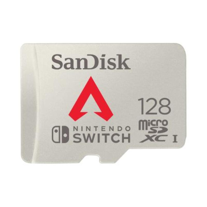 Sandisk - scheda di memoria flash - 128 gb - uhs-i microsdxc - per nintendo switch, nintendo switch lite