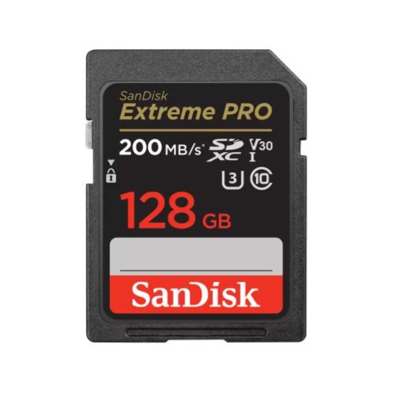 Image of Sandisk extreme pro - scheda di memoria flash - 128 gb - video class v30 / uhs-i u3 / class10 - uhs-i sdxc