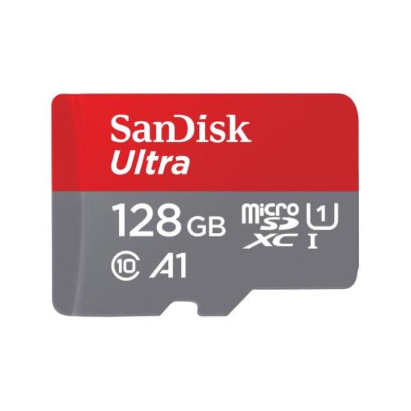 Sandisk ultra - scheda di memoria flash (adattatore da microsdxc a sd in dotazione) - 128 gb - uhs-i / class10 - uhs-i microsdxc