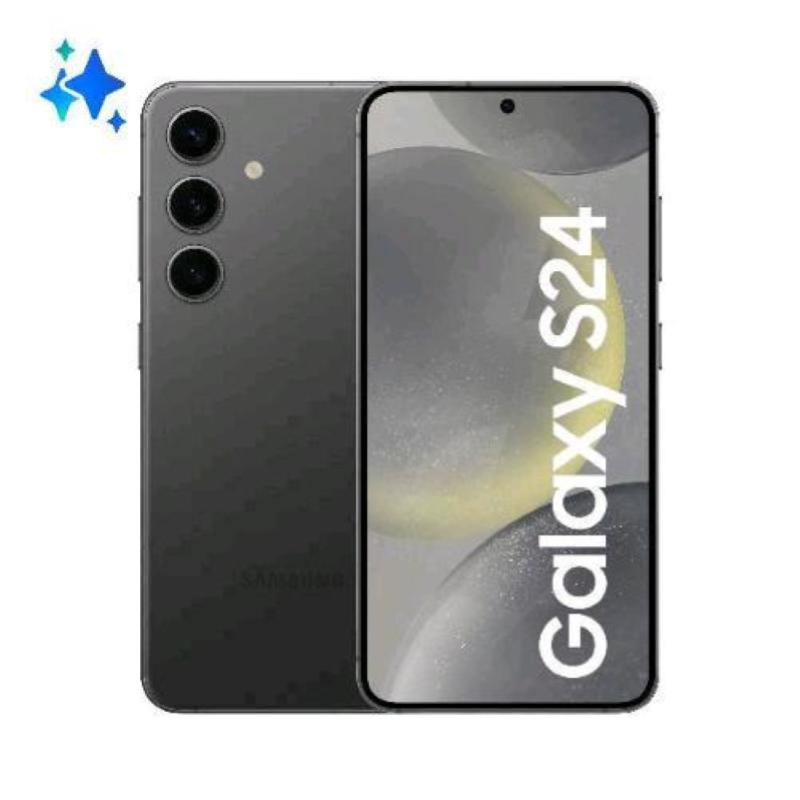 Image of Samsung s921 galaxy s24 5g 6.2 fhd+ octa core 128gb ram 8gb 5g ai intelligenza artificiale tim onyx black