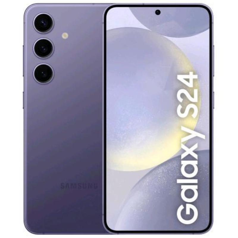 Image of Samsung s921 galaxy s24 5g 6.2 fhd+ octa core 128gb ram 8gb 5g ai intelligenza artificiale tim cobalt violet