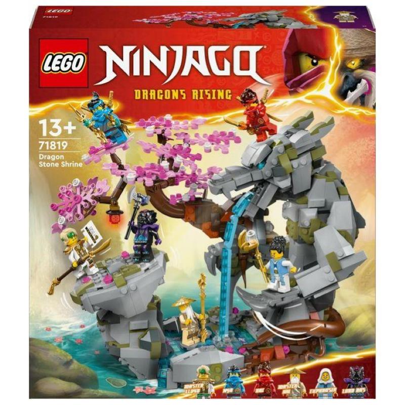 Image of Lego ninjago 71819 santuario della pietra del drago giocattolo, giochi per bambini 13+, 6 minifigure e campo di addestramento