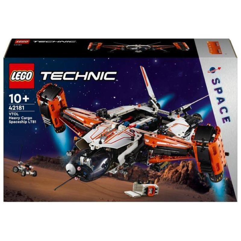 Image of Lego technic 42181 astronave heavy cargo vtol lt81, giochi per bambini 10+, aereo spaziele giocattolo da costruire con funzioni