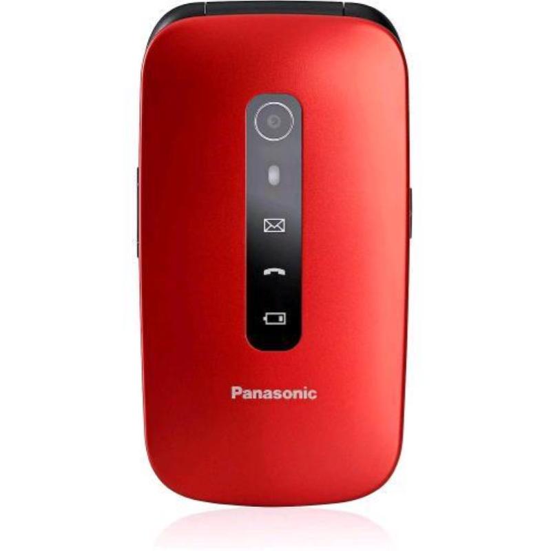 Panasonic kx-tu550exr 4g senior phone 2,8 clamshell fotocamera 1.2mpx 300 ore standby 4g lte italia rosso