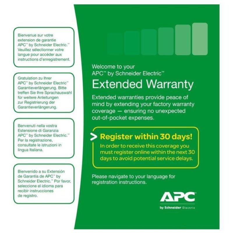 Image of Apc service pack estensione 3 anni di garanzia