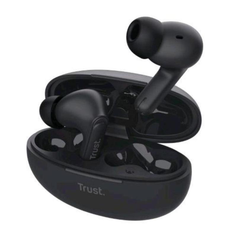 Image of Trust yavi auricolari true wireless stereo (tws) bluetooth in-ear enc cancellazione del rumore musica e chiamate usb-c nero