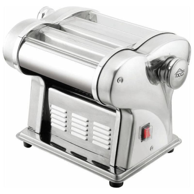 Image of Dcg pm1650 macchina per la pasta elettrica lama per spaghetti, tagliatelle e sfoglia capacita` 5 kg inox