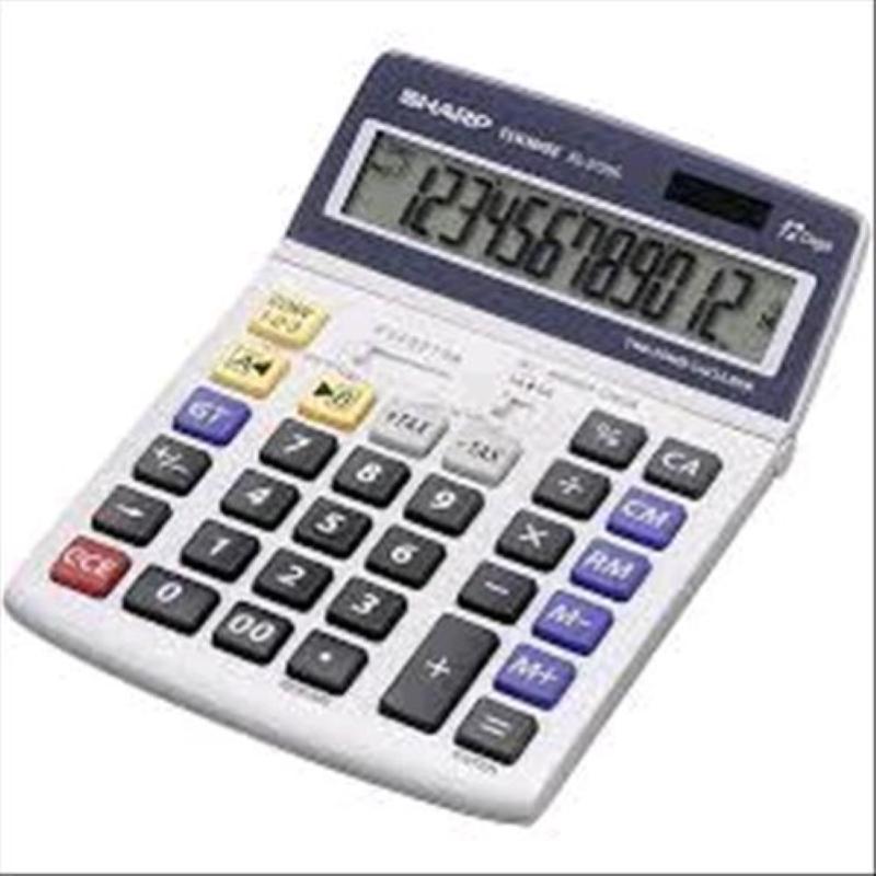 Image of Sharp el2125c calcolatrice da tavolo 12 cifre solare e batterie
