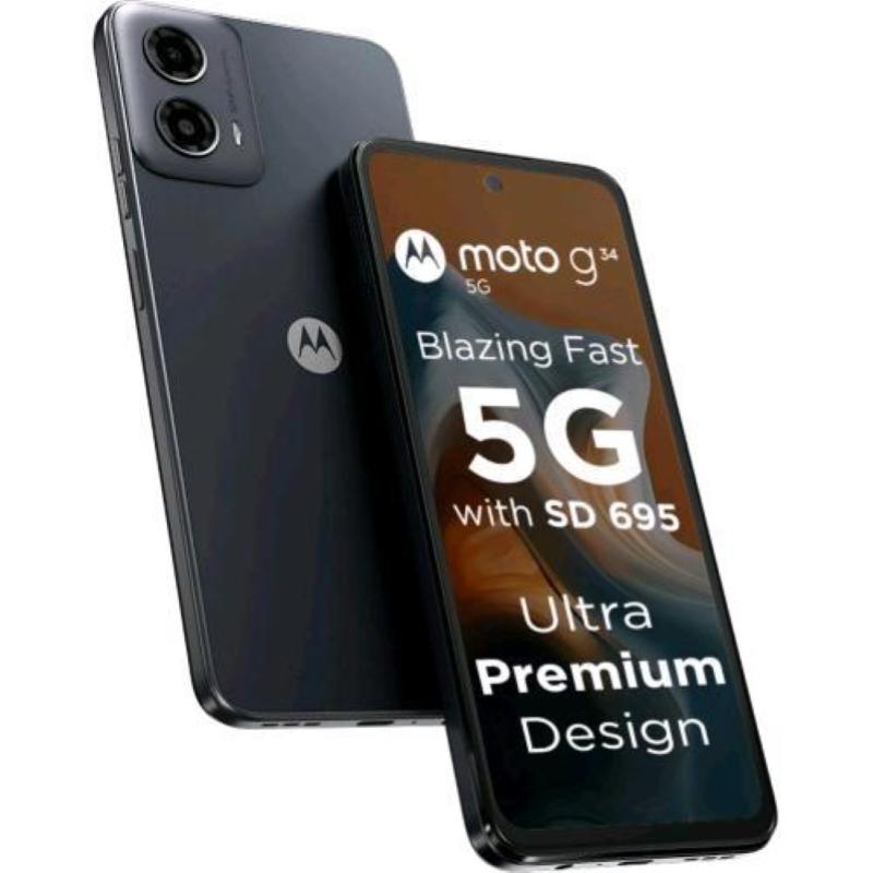 Image of Motorola moto g34 5g dual sim 6.5 octa core 64gb ram 4gb 5g italia black