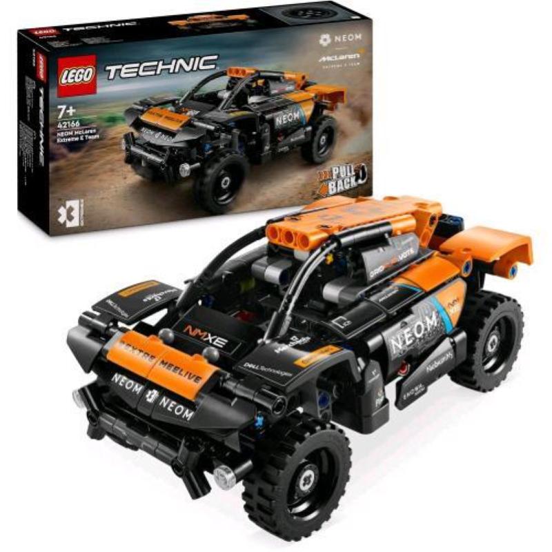 Image of Lego technic neom mclaren extreme e race car fuoristrada con funzione pull back