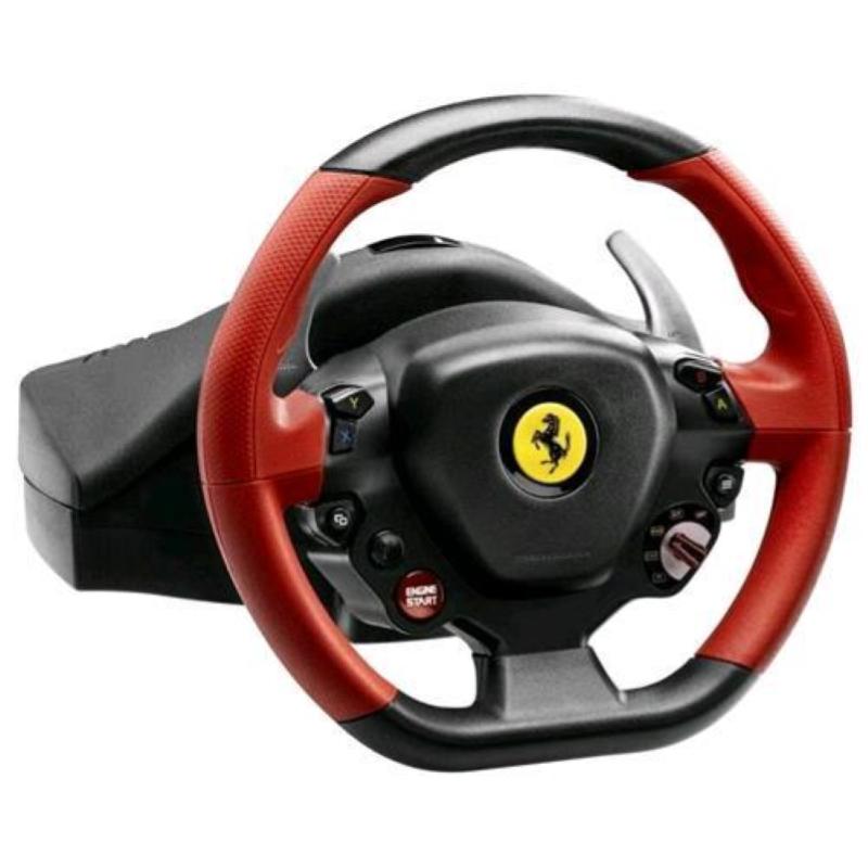 Image of Thrustmaster ferrari 458 spider racing wheel volante + pedali