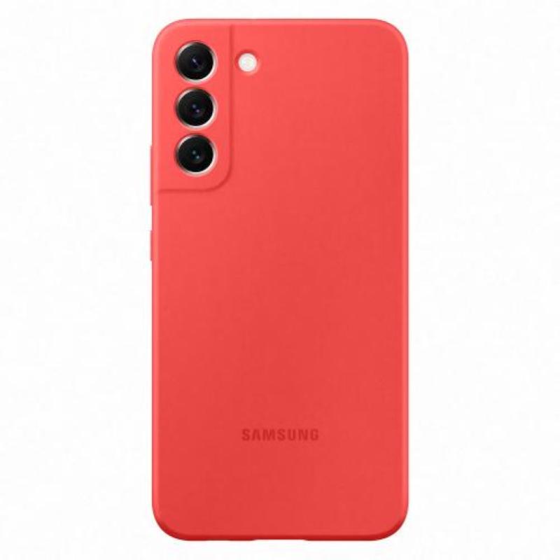 Image of Samsung silicone cover galaxy s22+ coral