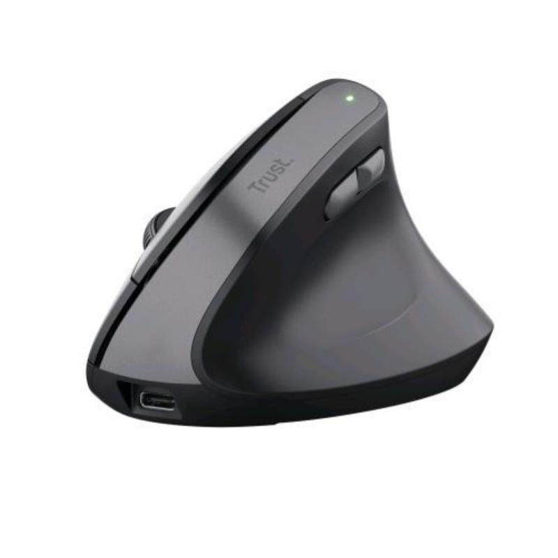 Image of Trust tm-270 mouse ergonomico wireless ottico veticale mano destra rf 2.4ghz 800-2400 dpi nero