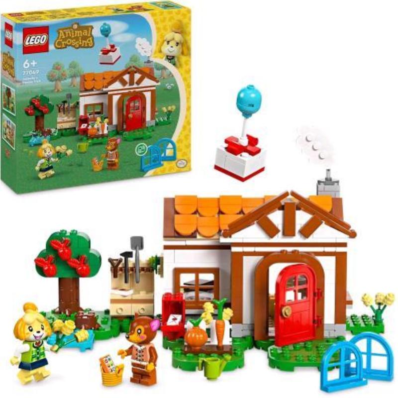 Image of Lego animal crossing 77049 benvenuta, fuffi! casa giocattolo da costruire, giochi creativi per bambini 6+ con 2 personaggi