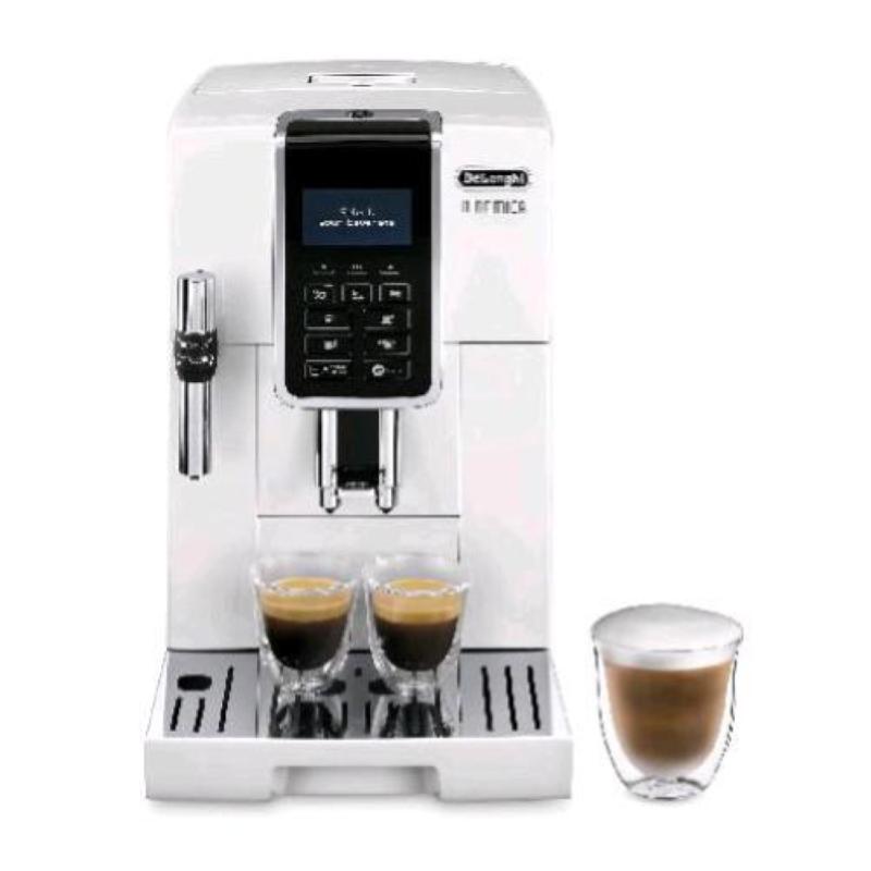 Image of De longhi dinamica ecam350.35.w macchina da caffÈ automatica per chicchi e polvere cappuccino system capacitÀ serbatoio 1.8 lt spegnimento programmabile bianco